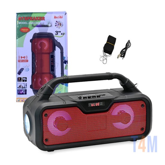 Altavoz Inalámbrico Portátil Sing-e ZQS3203/ZQS3205 Rojo